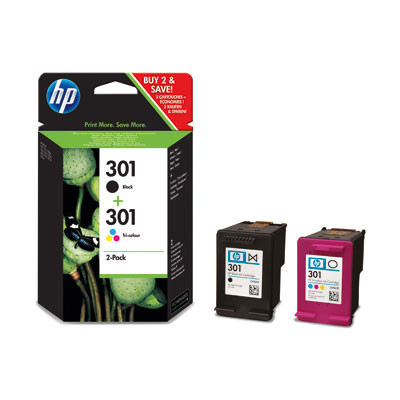 HP 301 MultiPack Preto / Tri-color Original (N9J72AE)   - ONBIT