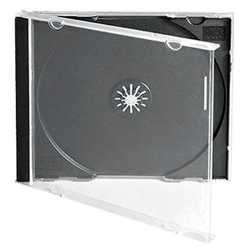 Caixa CD/DVD Mediarange Jewel 10.4mm Preta  BOX22 - ONBIT