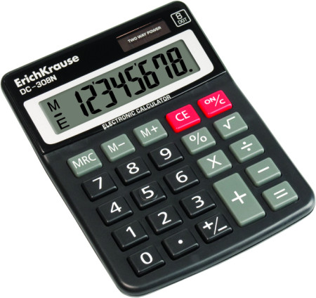 Calculadora electrónica 8 dígitos DC-308N ErichKrause   - ONBIT