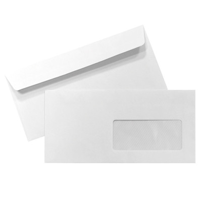 Envelope DL com Janela 110x220 Silicone 90gr - Caixa 500 Unidades   - ONBIT