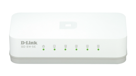 Mini Switch D-Link Go 5 Portas 10/100Mbps GO-SW-5E   - ONBIT