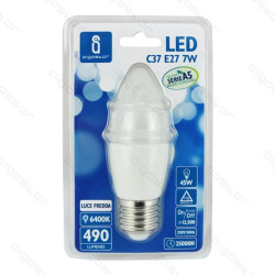 Lâmpada LED E14 5W 6400K Luz Fria 425 Lúmens A5 C37 Aigostar