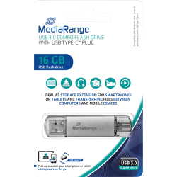 Pendrive MediaRange USB 3.0 / USB Type-C 16GB