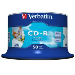 CD-R Verbatim Imprimível 52x - Pack 50  43438 - ONBIT