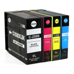 Conjunto 4 Tinteiros Canon Maxify Compatíveis PGI-2500 XL
