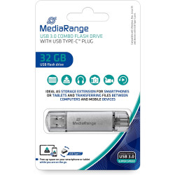 Pendrive MediaRange USB 3.0 / USB Type-C 32GB