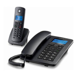 Telefone Fixo + Dect Motorola C4201 Pack Duo Preto
