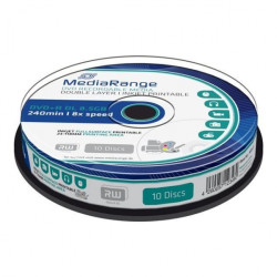 DVD+R DL 8.5GB MediaRange Imprimível 8X - Pack 10  MR468 - ONBIT