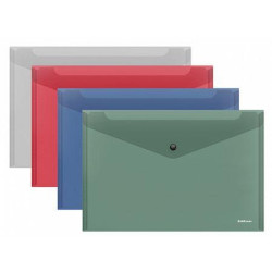 Envelope PP A4 c/ Mola ErichKrause - Pack 12 unidades cores sortidas   - ONBIT