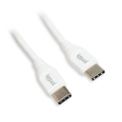 Cabo USB-C / USB-C 1 Metro Branco Q3.0 3A Iggual
