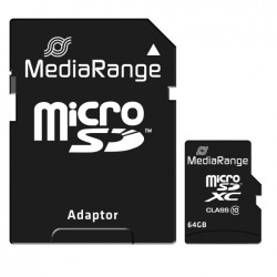 Cartão Mediarange Micro SD XC 64GB - Class 10 - 15mb/s