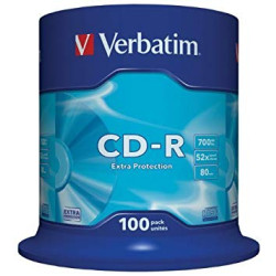 CD-R Verbatim 16X - Pack 100   - ONBIT