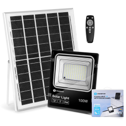Foco Solar Led 100W 6500K Aigostar c/ Controlo Remoto