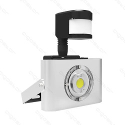 Lâmpada de Foco LED 10W c/ Sensor Movimento COB 4000K Luz Fria IP65 Aigostar   - ONBIT