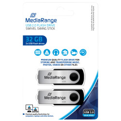 Mediarange Pendrive 32GB - Pack 2 unidades