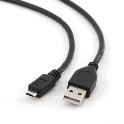 Cabo USB para Micro USB 3 metros Gembird  CCP-mUSB2-AMBM-10 - ONBIT