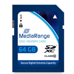 Cartão Mediarange SD XC 64GB - Class 10 - 60mb/s  MR965 - ONBIT