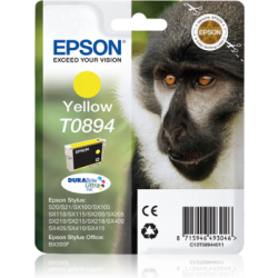 Tinteiro Epson T0894 Amarelo Original Série Macaco (C13T08944011)