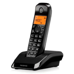 Telefone Fixo Sem Fio Dect Motorola S1201 Preto