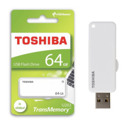Toshiba Pendrive 64GB White U203  THN-U203W0640E4 - ONBIT